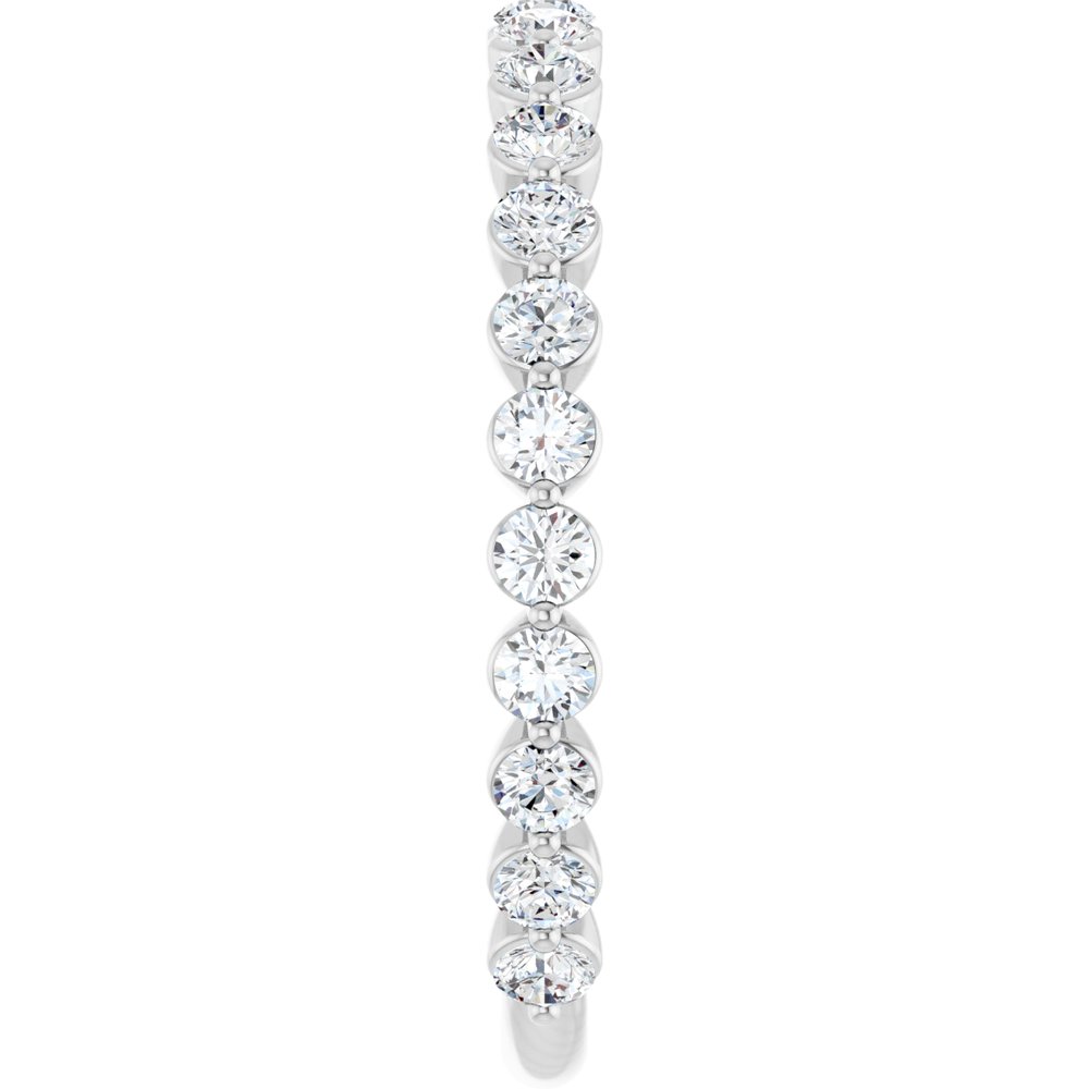 14K White 3/4 CTW Lab-Grown Diamond Band