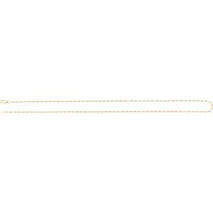 14K Yellow 1.5 mm Keyhole 18" Chain