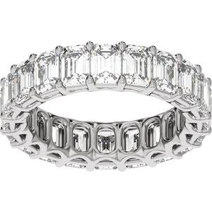 14K White 6 1/3 CTW Lab-Grown Diamond Low Profile Eternity Band