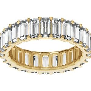 14K Yellow 4 3/4 CTW Lab-Grown Diamond Low Profile Eternity Band