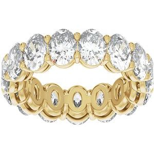 14K Yellow 7 3/4 CTW Lab-Grown Diamond Low Profile Eternity Band