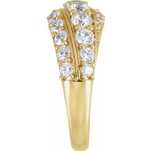 14K Yellow 2 1/4 CTW Lab-Grown Diamond Ring