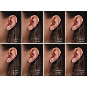 14K Yellow 3 CTW Lab-Grown Diamond Stud Earrings