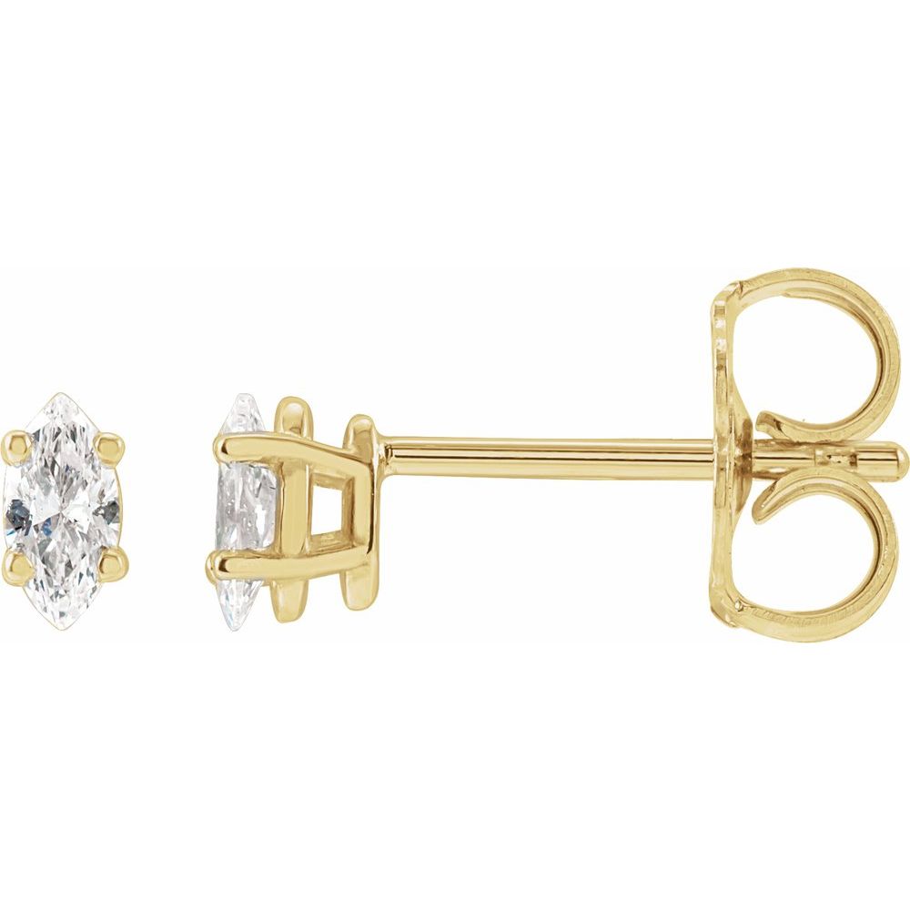Natural Diamonds and Gold Alba Earrings