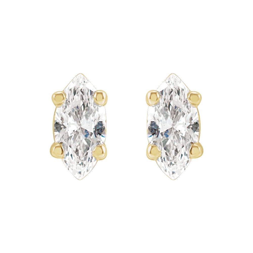 Natural Diamonds and Gold Alba Earrings