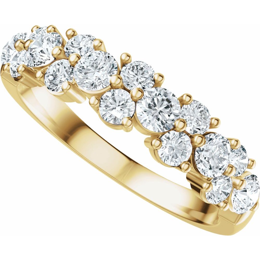 14K Yellow 1 CTW Lab-Grown Diamond Band