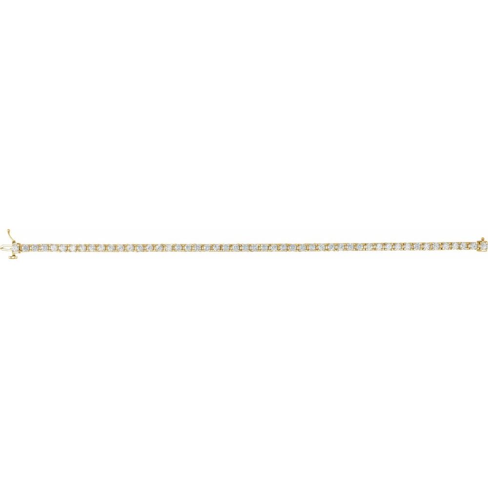 Gold and Diamonds Tennis Bracelet