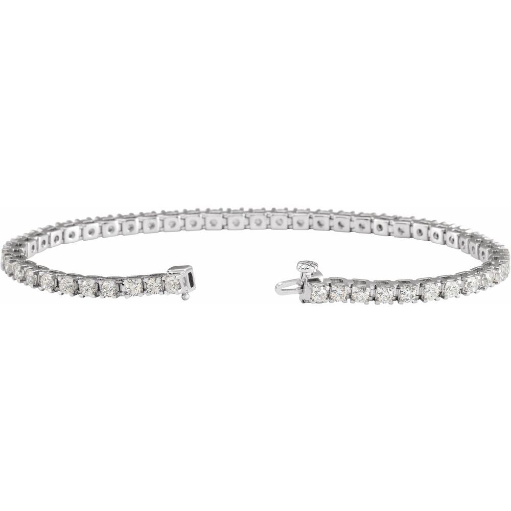 Gold and Diamonds Tennis Bracelet