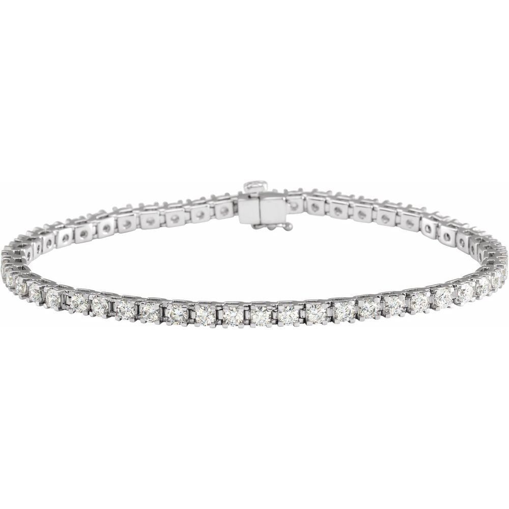 Gold and Diamonds Tennis Bracelet