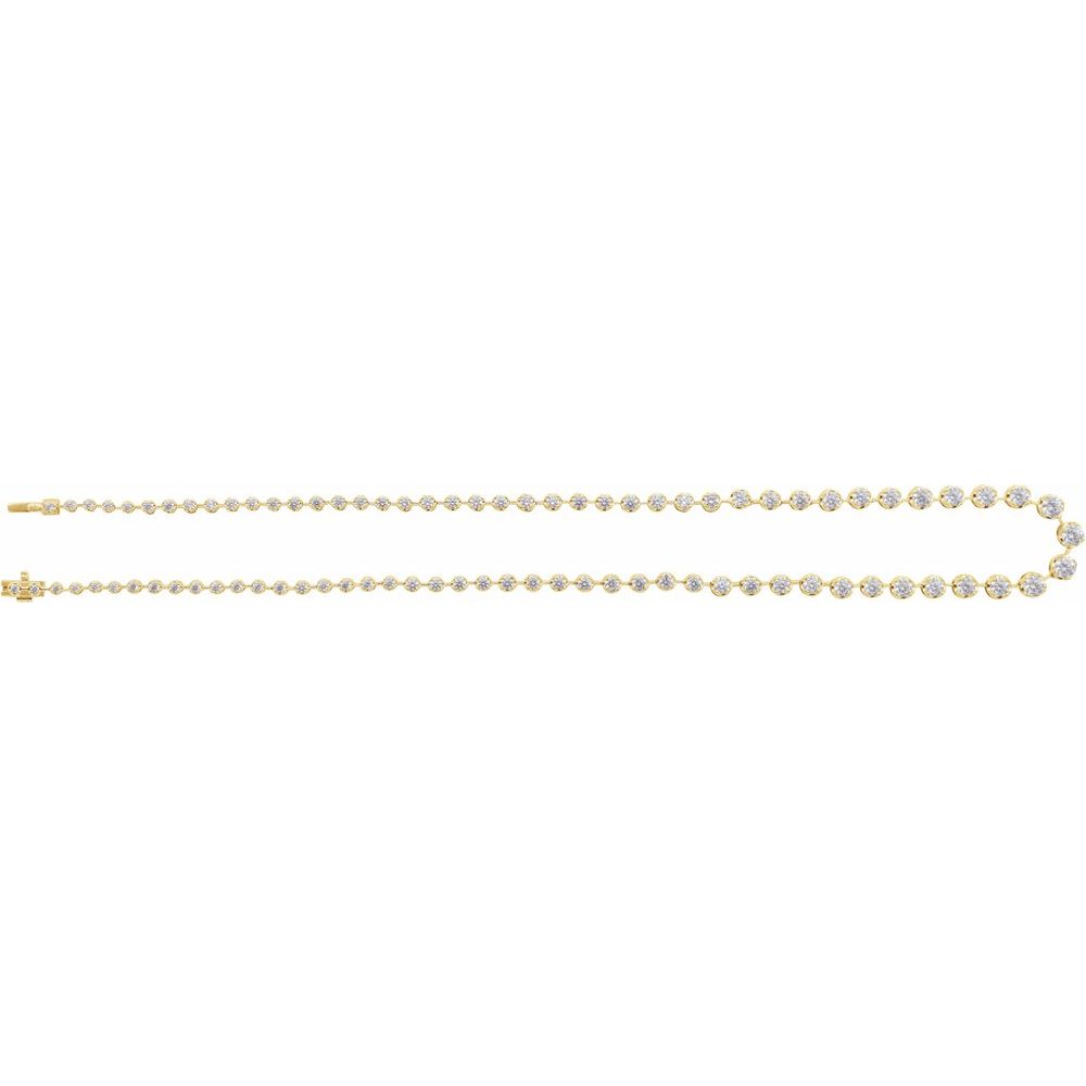 Diamonds and Yellow Gold Tennis Necklace