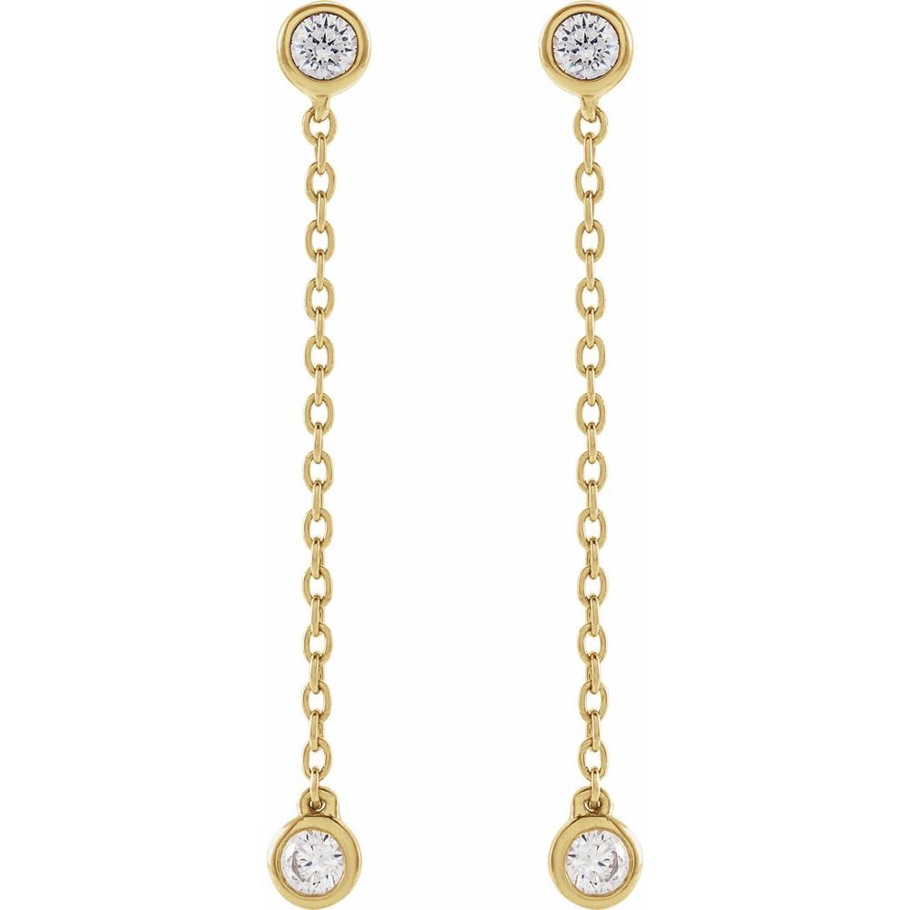 Diamonds and Gold Filigrana Earrings