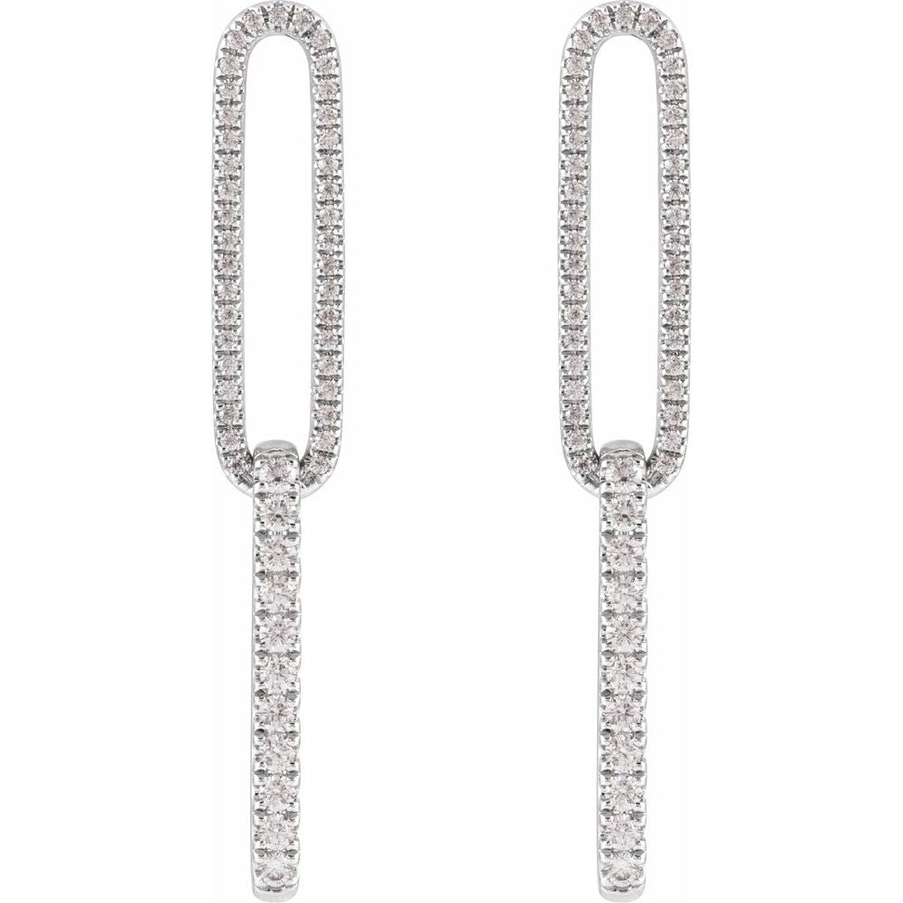 Diamonds and Gold Trama Earrings