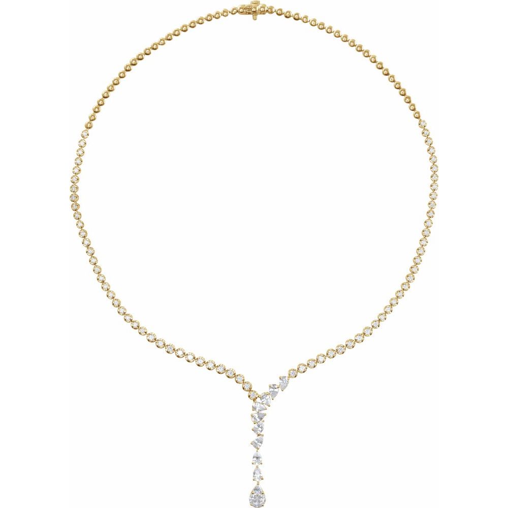Diamonds and Gold Statement Necklace