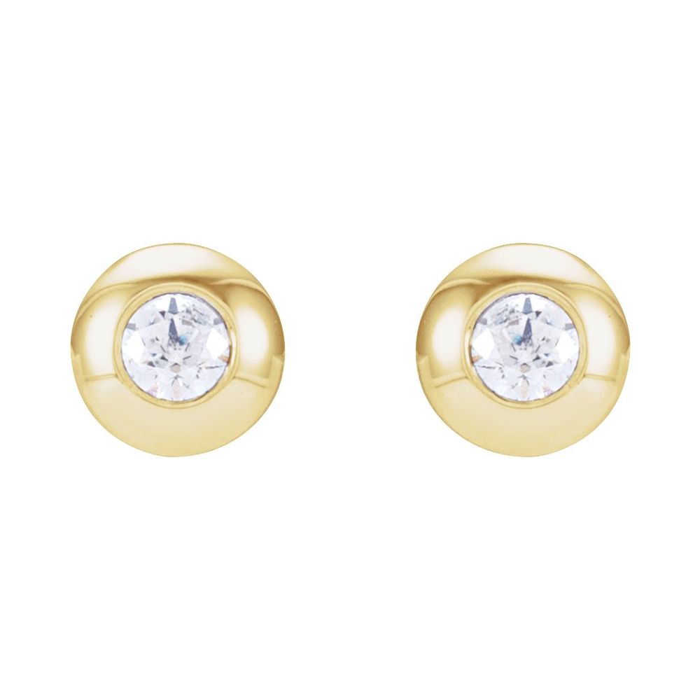 Natural Diamond and Gold Lucciole Earrings