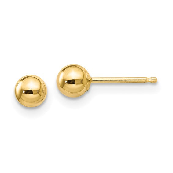 Polished Ball Post Earrings