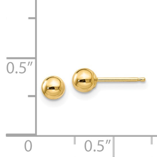 Polished Ball Post Earrings