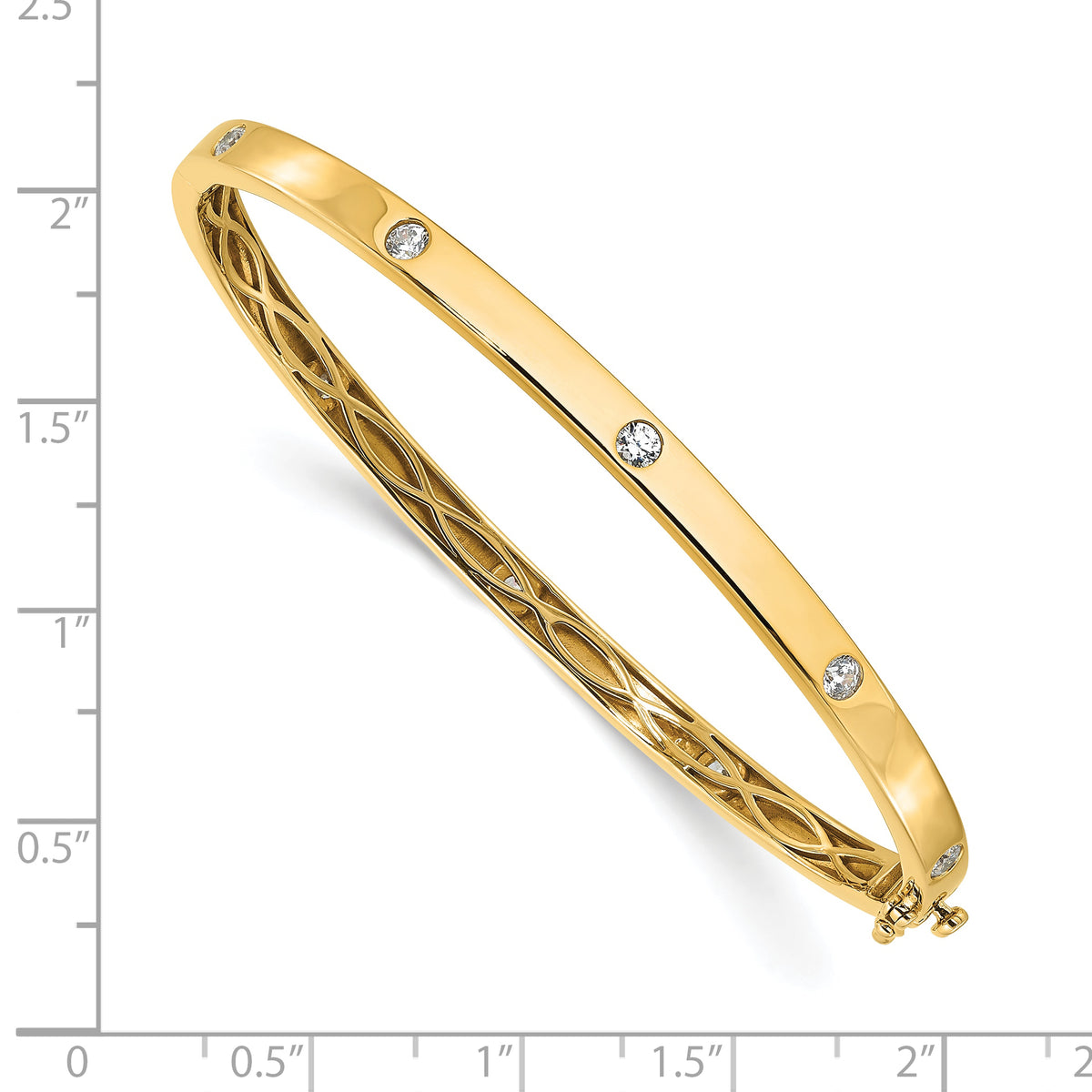 Aurora Diamond Bangle — Yellow Gold