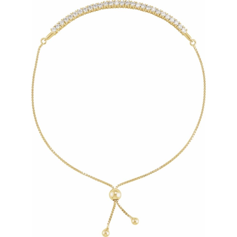 Diamonds and 14k Yellow Gold Valeska Bracelet