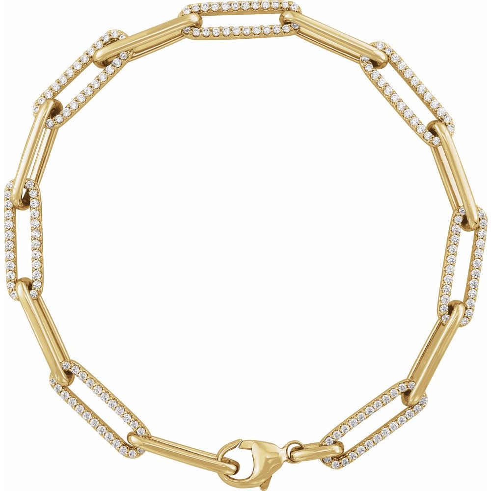 Diamonds and Gold Celestial Bracelet