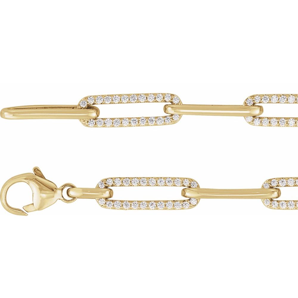 Diamonds and Gold Celestial Bracelet