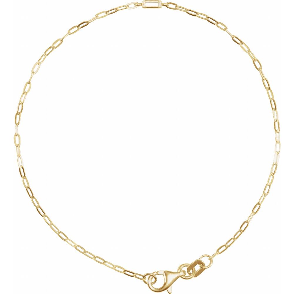 Gold and Natural Diamond Solitaire Bracelet