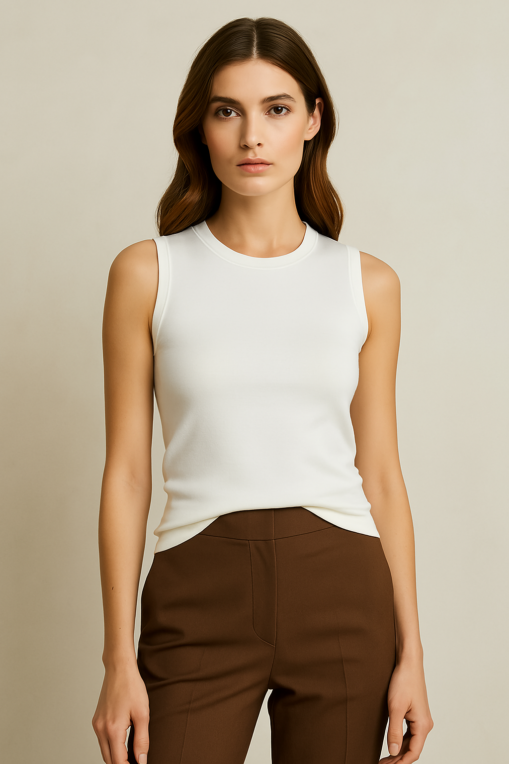 ROUNDNECK VEST SWEATER