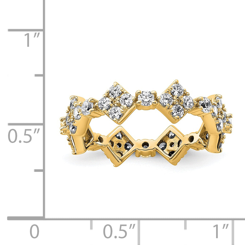 Luz Diamond Eternity Ring — Yellow Gold