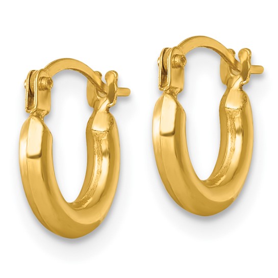 Round Tube Hoop Earrings