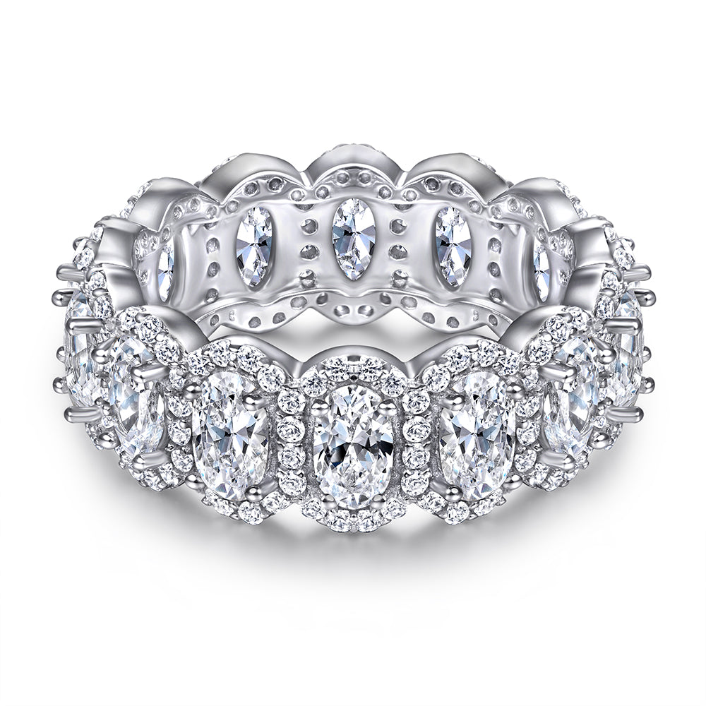 Oval Crown Eternity Ring