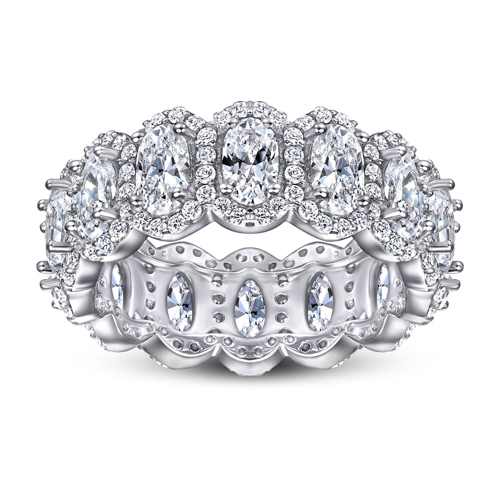 Oval Crown Eternity Ring