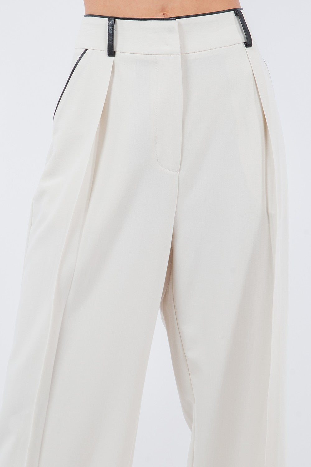 CONTRAST DETAIL TROUSERS