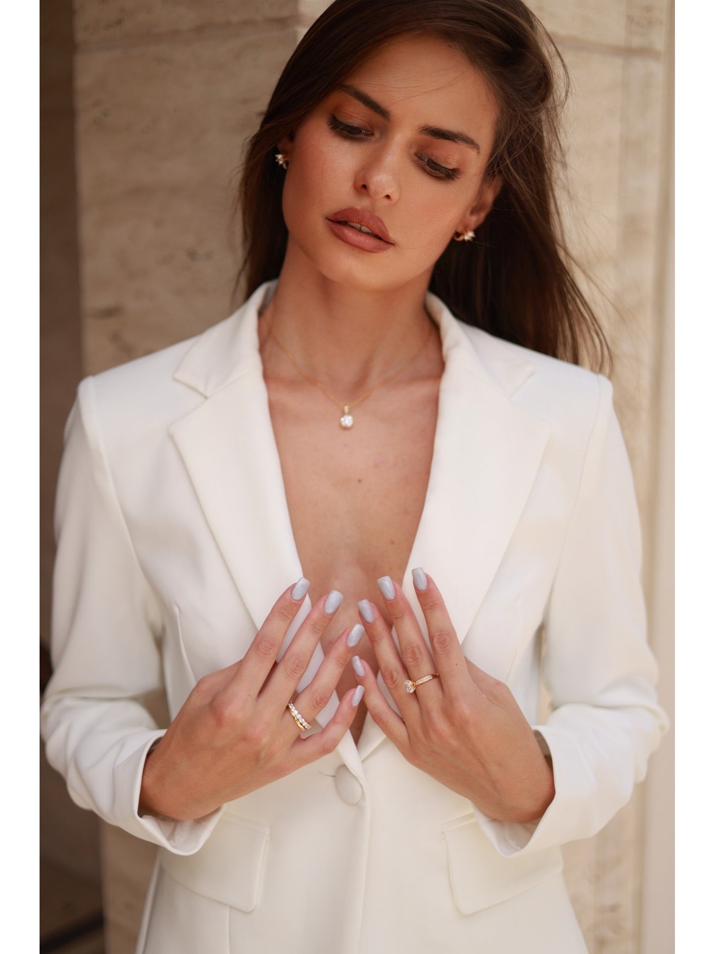 SINGLE BUTTON NOTCHED LAPEL JACKET