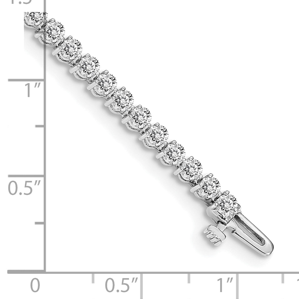 Riviera Diamond Tennis Bracelet — White Gold