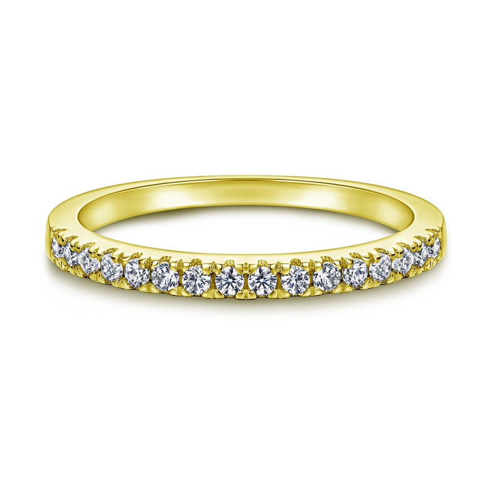 Half Pavé Eternity Band