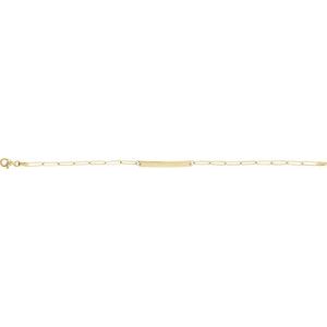 14K Yellow Engravable Bar 7" Bracelet