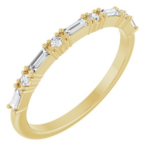 14K Yellow 1/5 CTW Natural Diamond Anniversary Band