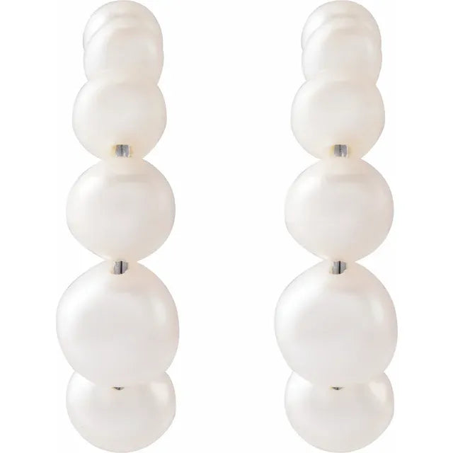 Sirène Pearl Hoops product angle