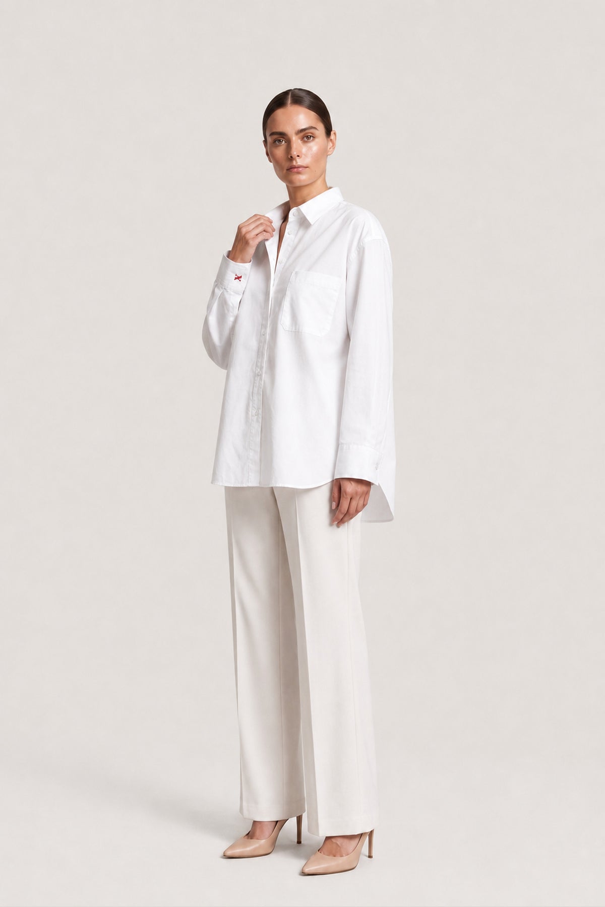 Classic Cotton Shirt In White