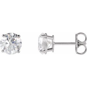 14K White 2 CTW Lab-Grown Diamond Earrings