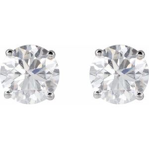 14K White 2 CTW Lab-Grown Diamond Earrings