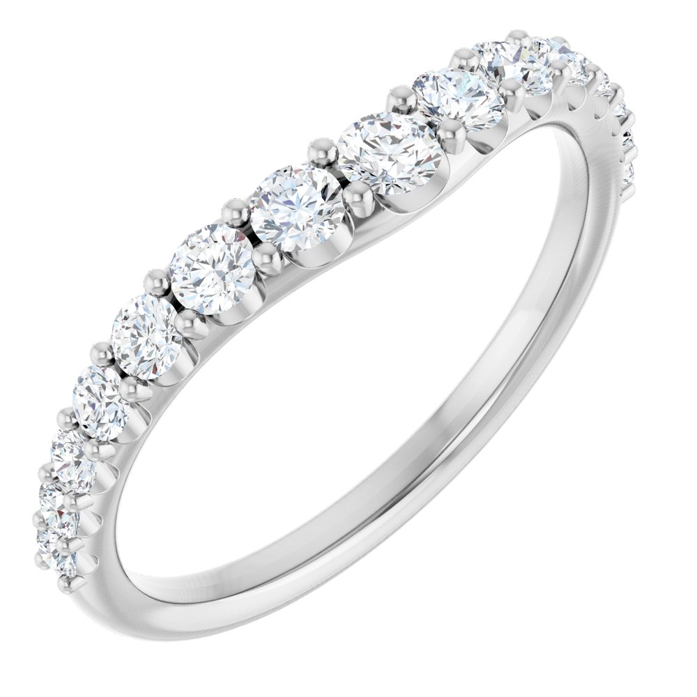 Diamonds and Gold Contour Band