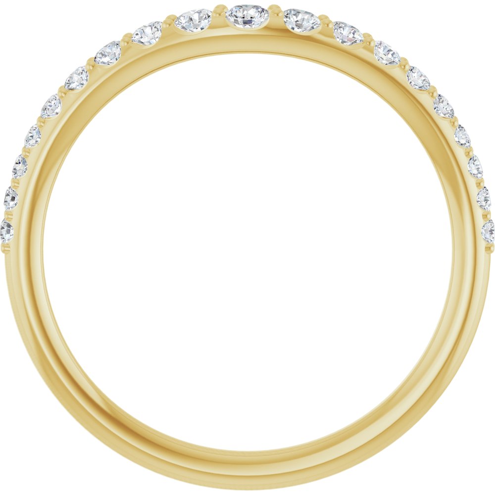 Diamonds and Gold Contour Band