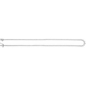 14K White 6 5/8 CTW Lab-Grown Diamond 16 1/2" Line Necklace