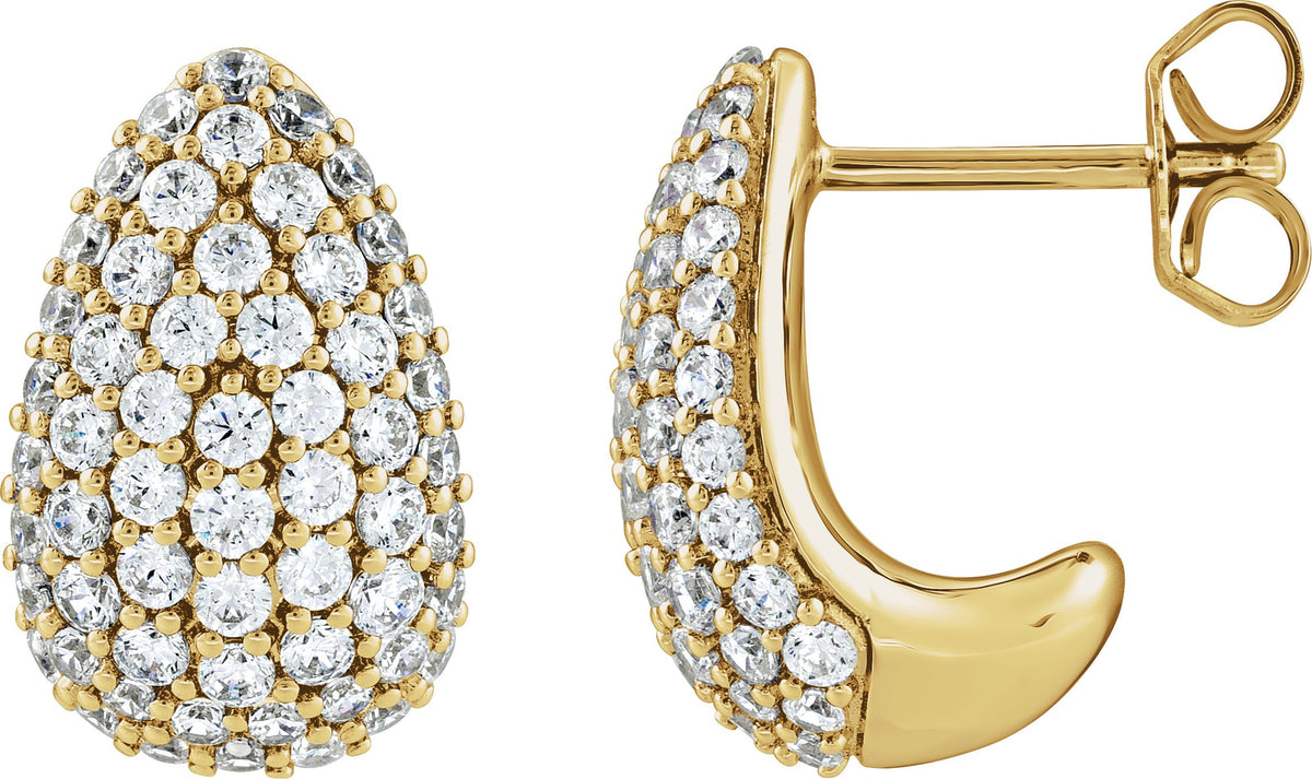 Gota Diamond Drop Earrings — Yellow Gold
