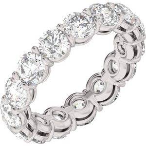 14K White 4 3/4 CTW Lab-Grown Diamond Low Profile Eternity Band