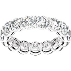 14K White 4 3/4 CTW Lab-Grown Diamond Low Profile Eternity Band