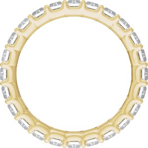 14K Yellow 4 3/4 CTW Lab-Grown Diamond Low Profile Eternity Band
