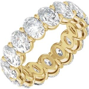 14K Yellow 7 3/4 CTW Lab-Grown Diamond Low Profile Eternity Band