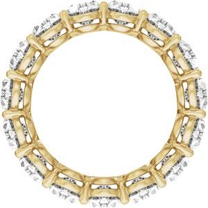 14K Yellow 7 3/4 CTW Lab-Grown Diamond Low Profile Eternity Band