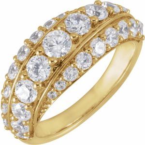 14K Yellow 2 1/4 CTW Lab-Grown Diamond Ring